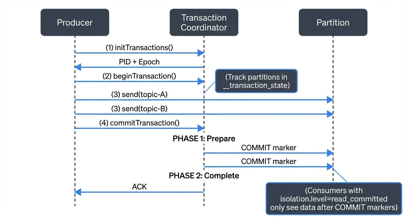 Kafka transaction flow with coordinator