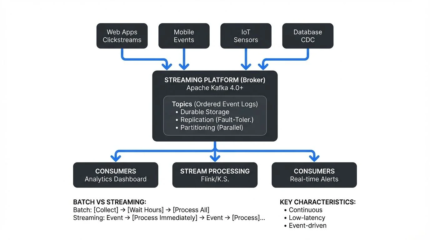 Real-time streaming architecture and data flow